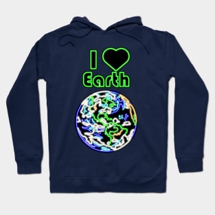 Electric Solar System I Love Earth Hoodie